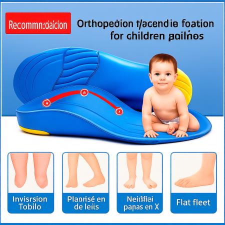 Plantillas ortopédicas para niños Pie plano Soporte de arco alto Plantillas ortopédicas para niños Fascitis plantar Comodidad Zapatillas deportivas para correr Almohadillas